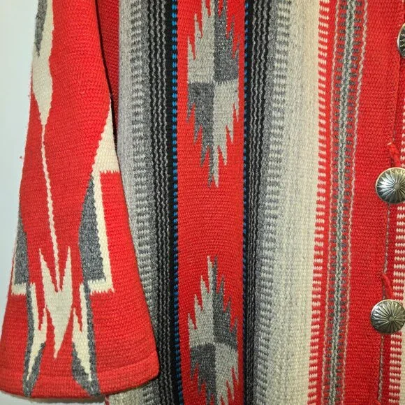 Vintage Chimayo Ortega's Weaving Long Coat - Picture 7 of 14